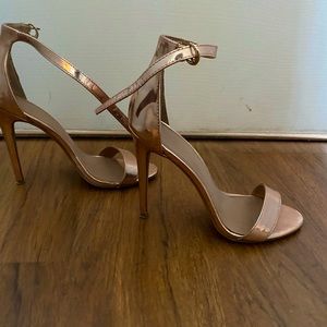 Charlotte Russe rose gold heels